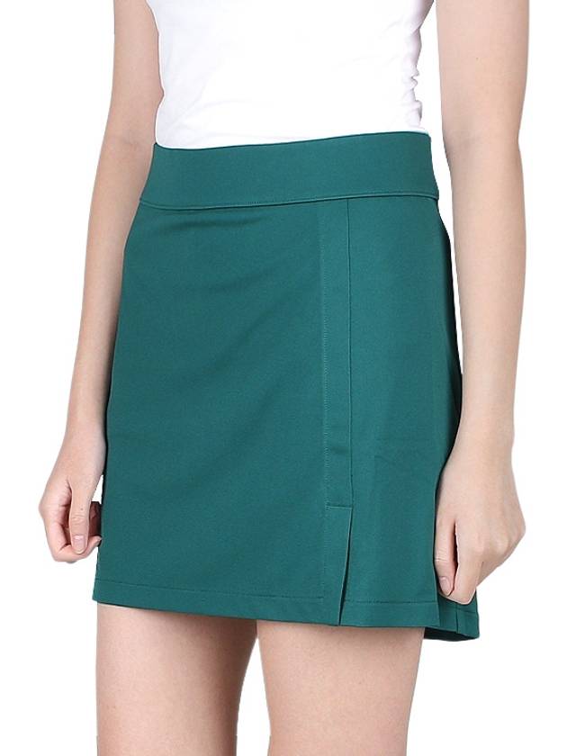 Women's Amelie Mid A-Line Skirt Green - J.LINDEBERG - BALAAN 5