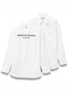 Back Logo Cotton Long Sleeve Shirt White - WOOYOUNGMI - BALAAN 2