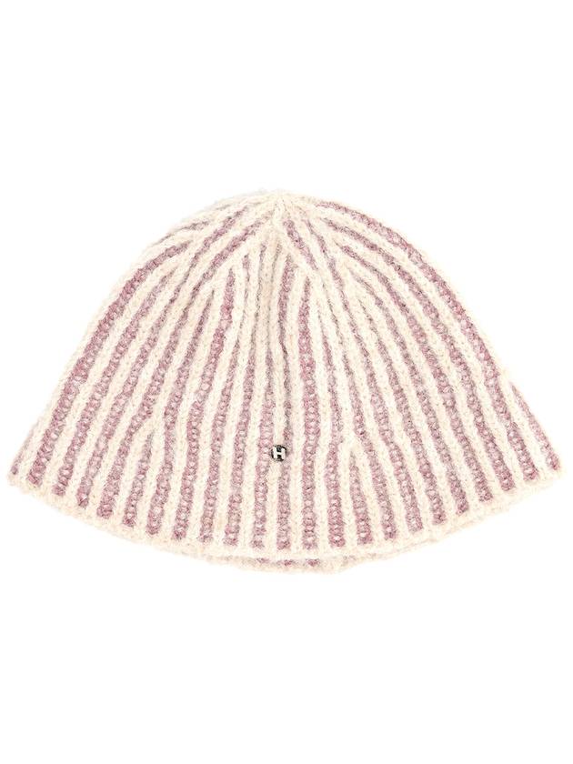 Wool badge knit bucket hativory - HIGH SCHOOL DISCO - BALAAN 3