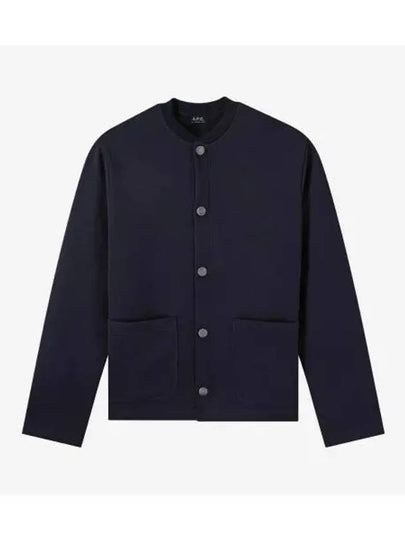 Men's Stevie Cardigan Dark Navy - A.P.C. - BALAAN 2