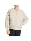 Premium Collegiate Bomber Jacket Wonder Beige - ADIDAS - BALAAN 1