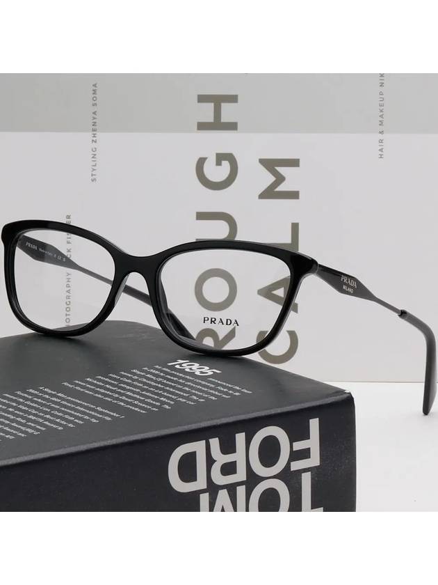 Eyewear Square Eyeglasses Black - PRADA - BALAAN 3