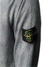 Wappen Patch Handspray Cotton Knit Top Grey - STONE ISLAND - BALAAN 4