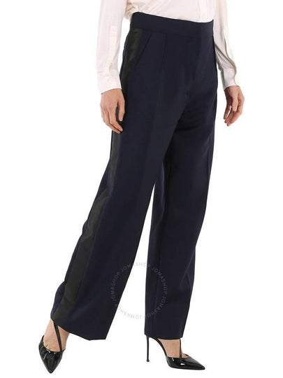 Burberry Ladies Dark Navy Wide Leg Jane Trousers, Brand Size 4 (US Size 2) - BURBERRY - BALAAN 2