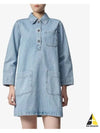 Aurelia Short Dress Pale Blue - A.P.C. - BALAAN 2