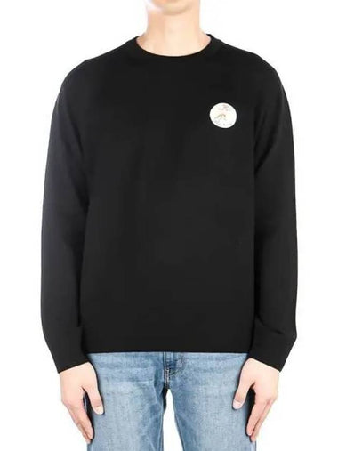 Men s Ollie Flower Fox Knit 6 BLACK 270278 - MAISON KITSUNE - BALAAN 1