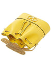 Women's V Logo Signature Chain Bucket Bag Yellow - VALENTINO - BALAAN 5