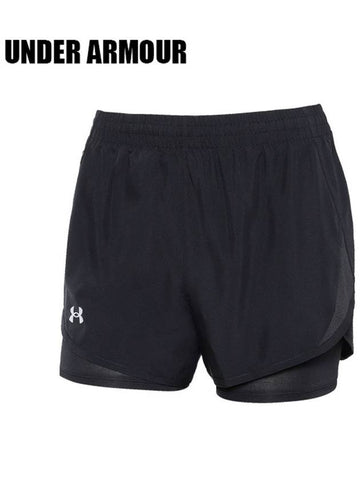 Fly by 2 in 1 shorts women s black 1382440 001 - UNDER ARMOUR - BALAAN 1