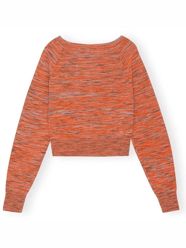 Moulin Merino Cardigan Orange - GANNI - BALAAN 4