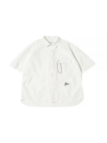 24 CN Rip Ss Shirt White 5744183166 030 Short Sleeve - AND WANDER - BALAAN 1