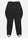 Canvas Horseback Riding Straight Pants Black - GUCCI - BALAAN 4