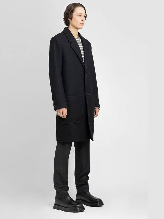 Two Button Wool Single Coat Black - AMI - BALAAN 5