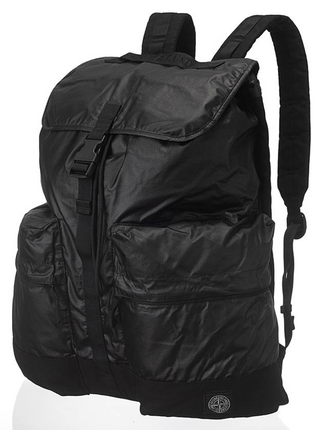 Muslin gummata canvas backpack black - STONE ISLAND - BALAAN 3