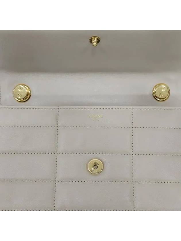 gold monochrome matelass? shoulder bag trench - CELINE - BALAAN.