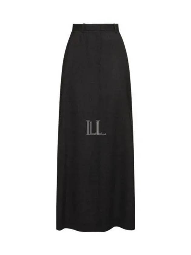 Wool Long Pencil Skirt Black - THE ROW - BALAAN 2