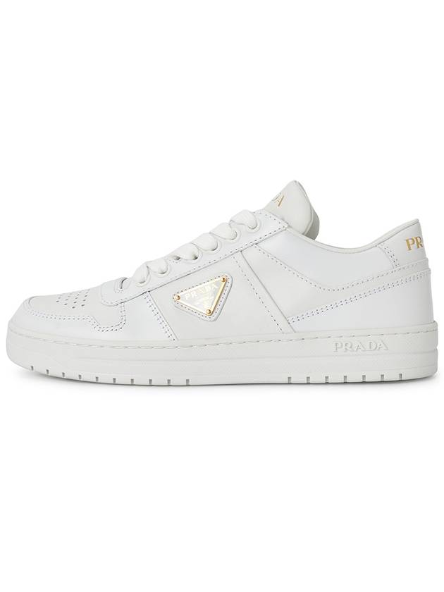 Downtown Leather Low Top Sneakers White - PRADA - BALAAN 4