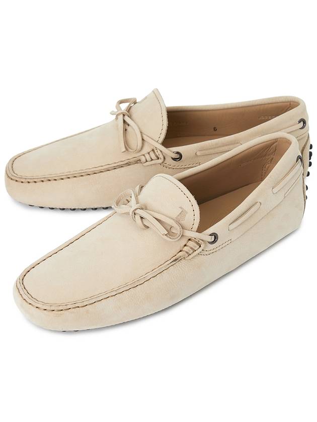 Gommino Nubuck Driving Shoes  Beige - TOD'S - BALAAN 2