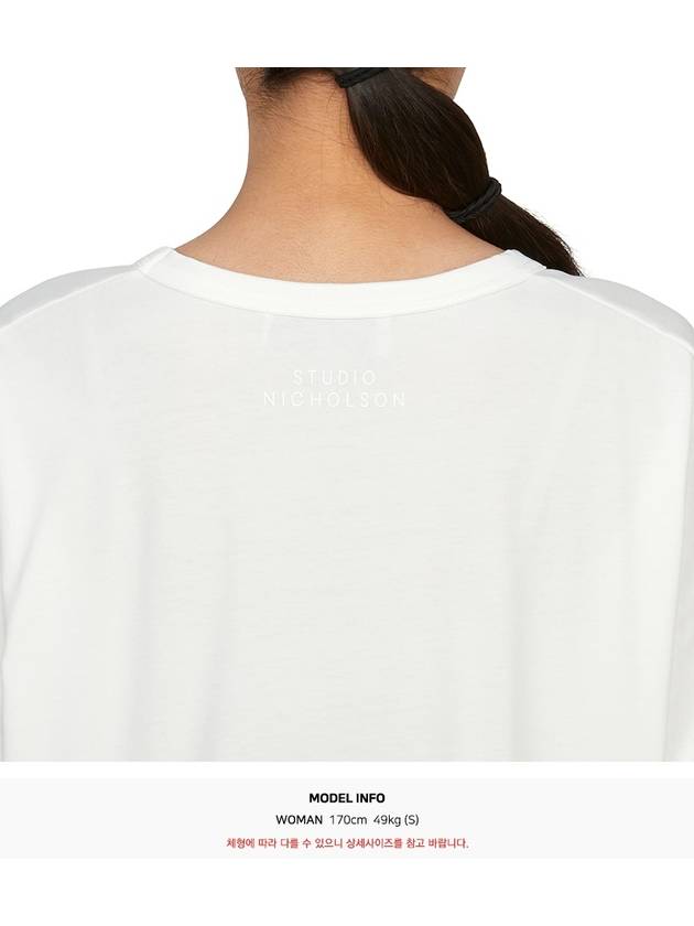 Women s Long Sleeve T Shirt LOOP SNW 1618 OPTIC WHITE - STUDIO NICHOLSON - BALAAN 8