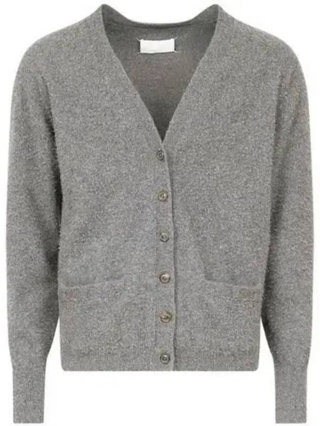 Backstitch Cashmere Blend Cardigan Derby Grey - MAISON MARGIELA - BALAAN 1