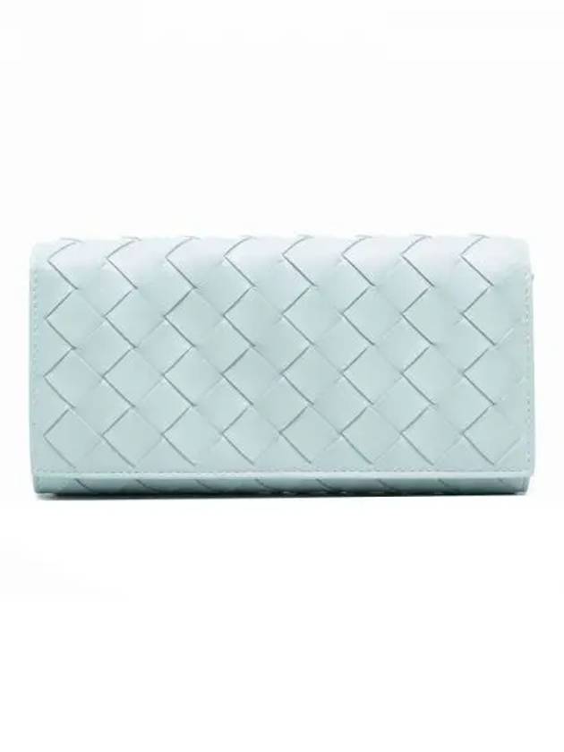 Intrecciato Large Flap Long Wallet Sky Blue - BOTTEGA VENETA - BALAAN 2