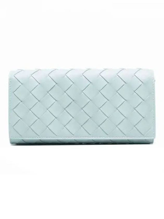 Intrecciato Large Flap Long Wallet Sky Blue - BOTTEGA VENETA - BALAAN 2