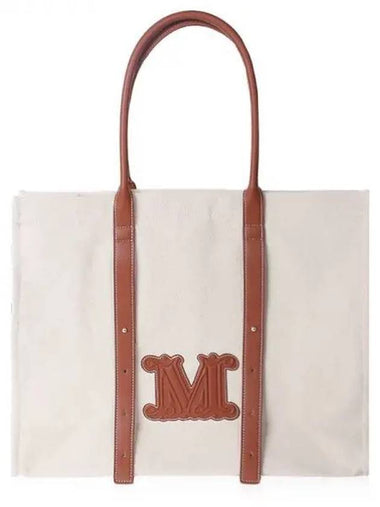 Beachwear Women Brava Tote Bag Ivory 001 270968 1119556 - MAX MARA - BALAAN 1