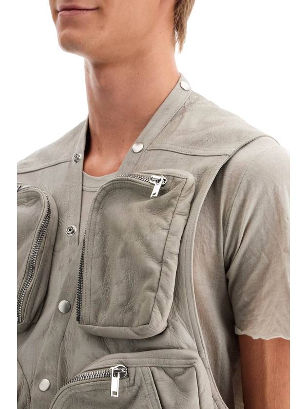 nappa leather cargo vest for - RICK OWENS - BALAAN 4