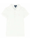 Kids Pony Embroidered Collar T Shirt White 573242 005 - POLO RALPH LAUREN - BALAAN 2