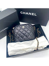 CC Logo Mini Pouch Cross Bag Black - CHANEL - BALAAN 9