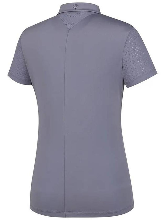 Shoulder Color Punching Collar Short Sleeve T-Shirt TWTYL6245 192 - TAYLORMADE - BALAAN 2