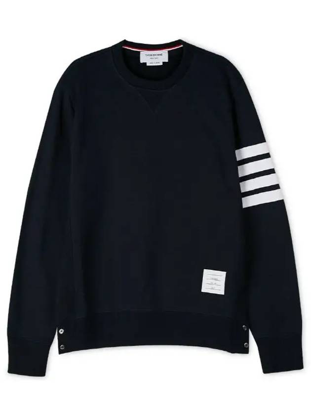 4 Bar Loopback Jersey Sweatshirt Navy - THOM BROWNE - BALAAN 3