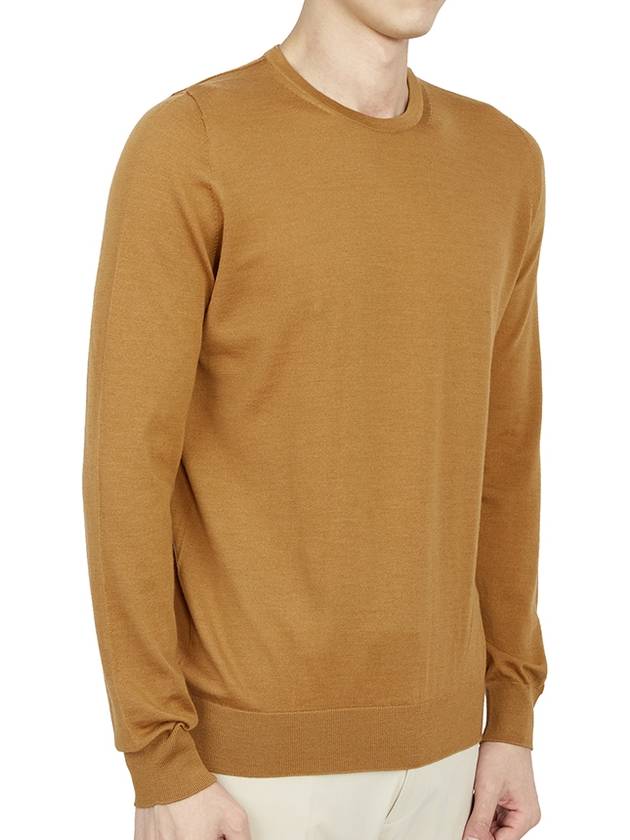 Men's Knit Top Brown - JOHNSTONS OF ELGIN - BALAAN 4