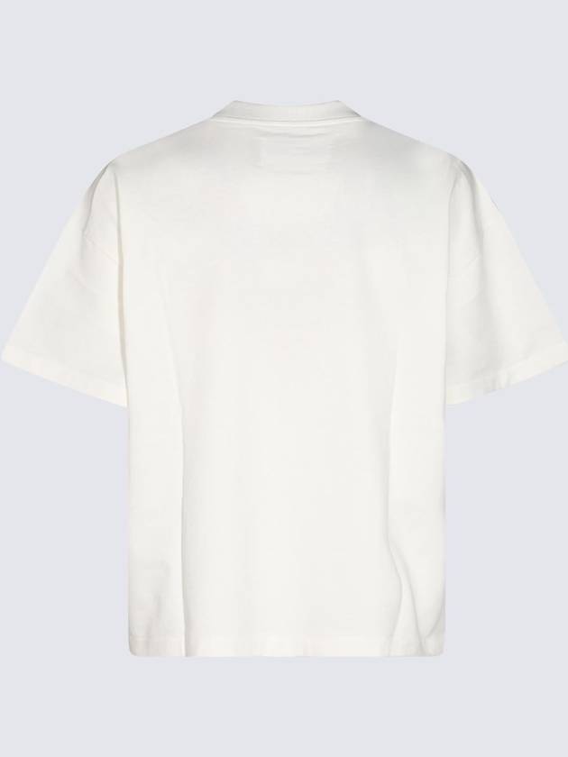 Logo Print Short Sleeve T-Shirt White - JIL SANDER - BALAAN 5