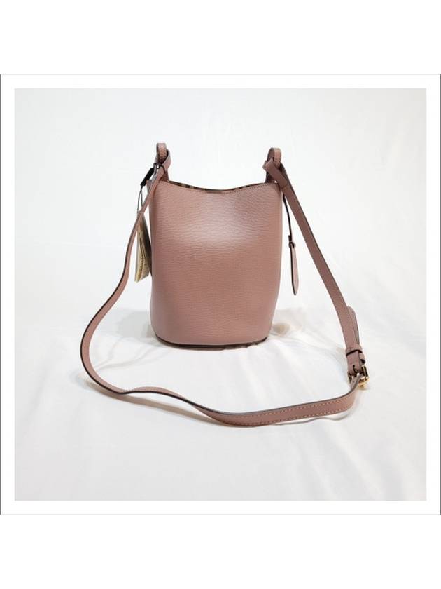 Haymarket Lawn Bucket Bag Pink - BURBERRY - BALAAN.