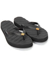 Kira Logo Flip Flops Black - TORY BURCH - BALAAN 4