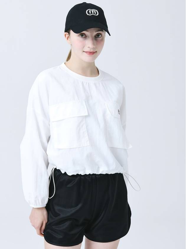 Pullover Type Pocket White Crop Windbreaker DO3242WB014 1 - DOYOUKNOWMC GOLF WEAR - BALAAN 4