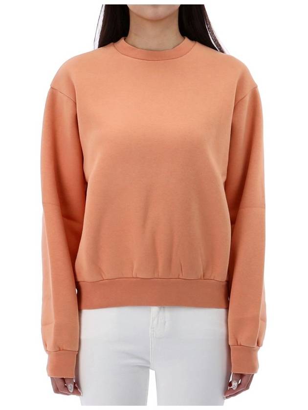 Crew Neck Cotton Sweatshirt Salmon Pink - ACNE STUDIOS - BALAAN 2