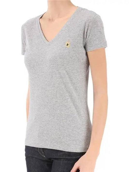 Women's Vneck shortsleeved Tshirt G28WP813 A4 - GOLDEN GOOSE - BALAAN 2