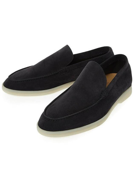 Summer Walk Suede Loafers Black - LORO PIANA - BALAAN 2