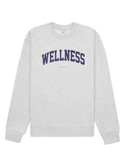 Wellness Logo Printing Cotton Sweatshirt White - SPORTY & RICH - BALAAN 1