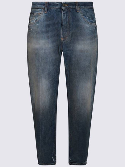 Logo Slim Fit Jeans Blue - DOLCE&GABBANA - BALAAN 2