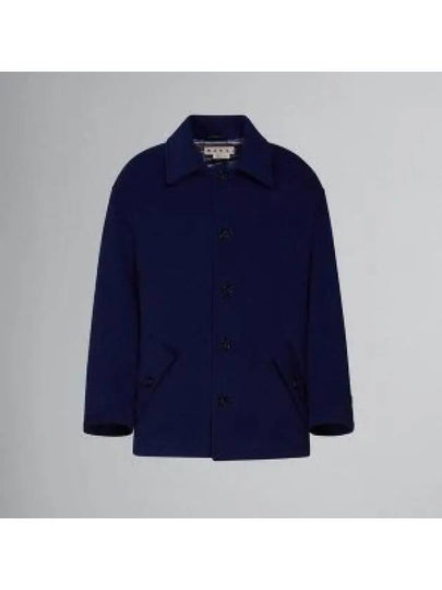 Brushed Mohair Jacket Blue Marine - MARNI - BALAAN 2