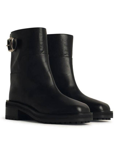 Jimmy Choo 'Brooklyn' Black Leather Ankle Boots - JIMMY CHOO - BALAAN 2