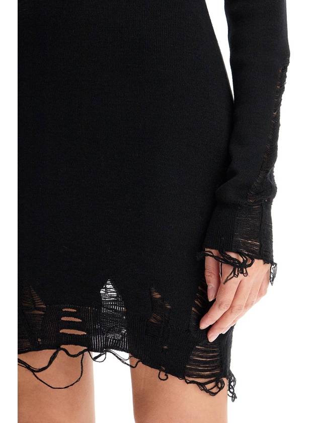 destroyed knit mini dress - MAISON MARGIELA - BALAAN 4