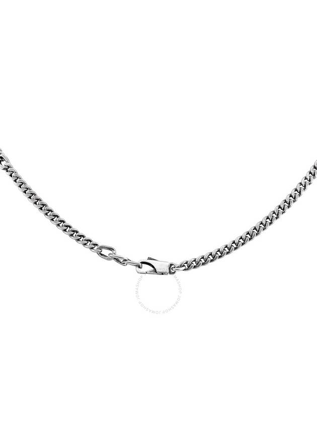 Tag Enamel Logo Necklace Silver - GUCCI - BALAAN 4