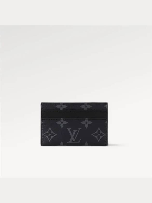 Monogram Eclipse Double Card Wallet Black - LOUIS VUITTON - BALAAN 2