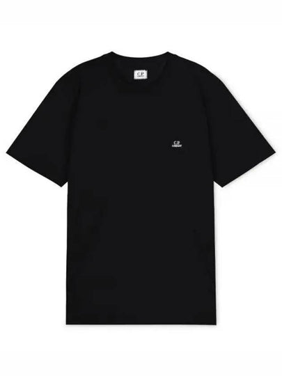 Logo Patch Short Sleeve T-Shirt Black - CP COMPANY - BALAAN 2