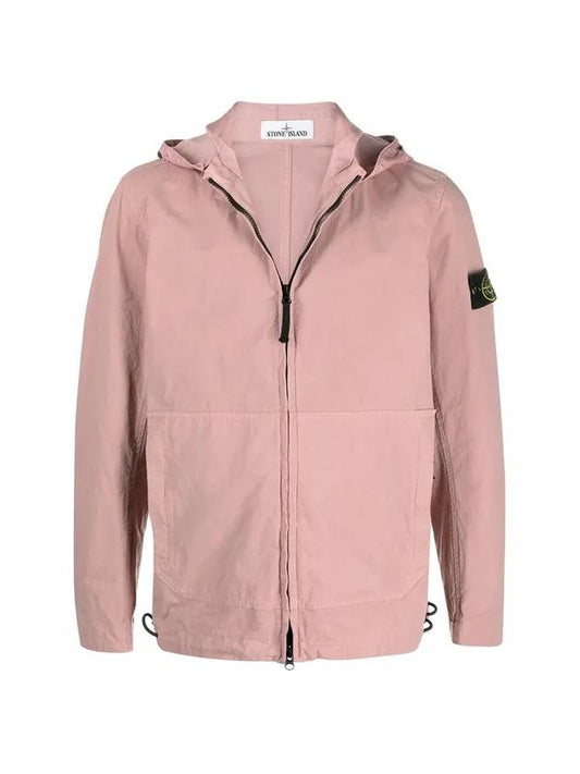 Wappen Patch Cordura Cotton Hooded Jacket Rose Quartz - STONE ISLAND - BALAAN 1