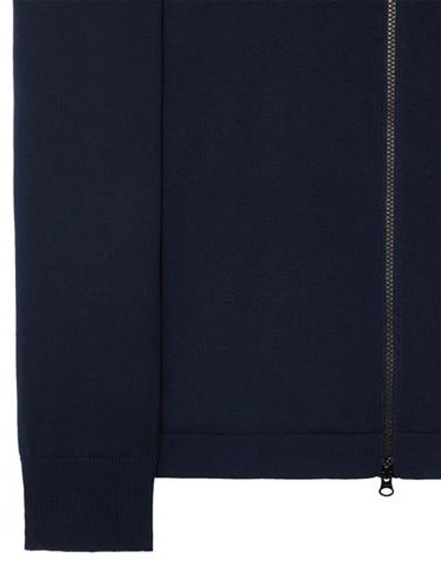 Soft Cotton Knit Zip-Up Jacket Navy - STONE ISLAND - BALAAN 5