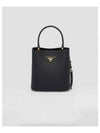 Panier Saffiano Leather Small Tote Bag Black - PRADA - BALAAN 2